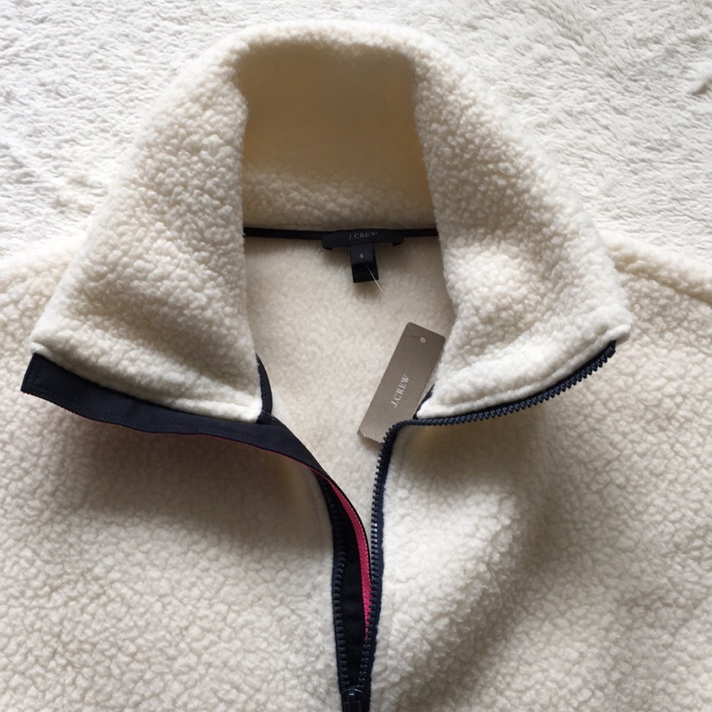 NWT J. Crew sherpa fleece - Picture 4 of 6